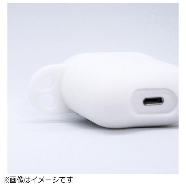 GOPPA AirPods(エアーポッズ)用シリコーンジャケット ストラップホール付き ホワイト GP-APSC1/W 【864】 [振込不可] |  | 03
