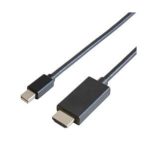 GOPPA 映像変換ケーブル  ブラック GP-MDPHD/K-10 ［HDMI⇔miniDisplayPort /1m］ | 