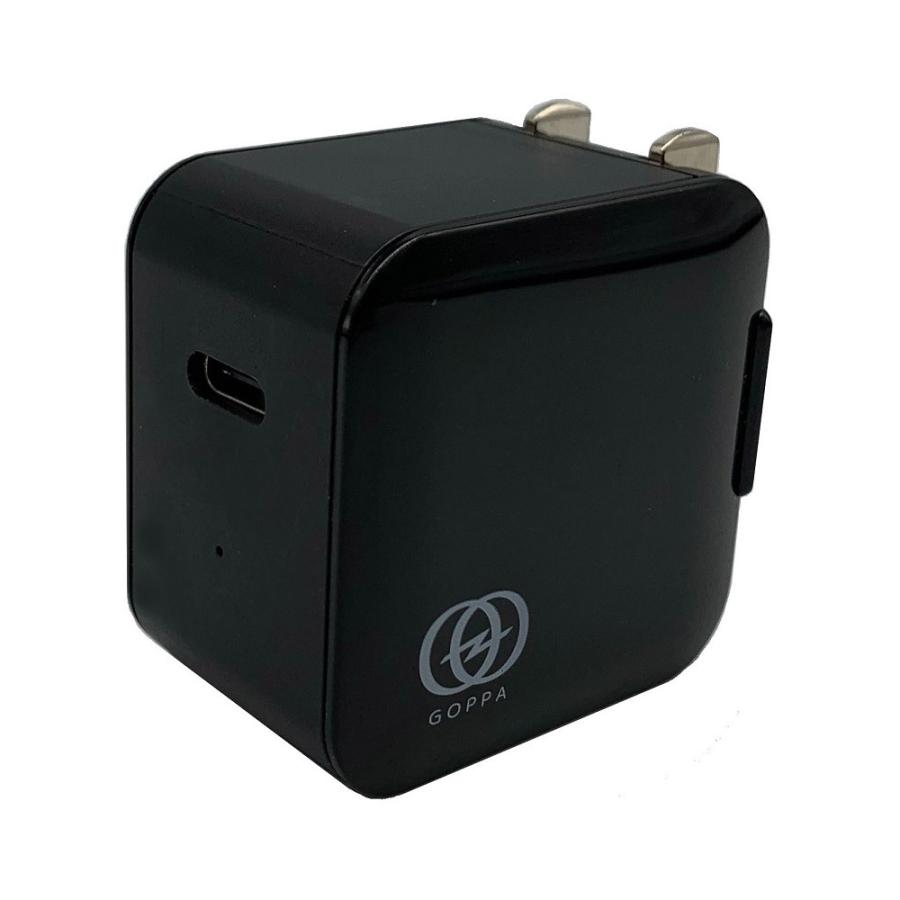 GOPPA USB-IF認証 USB-PD対応 20W USB充電器 [Type-C 1ポート] 【iPhone12シリーズに最適】 ブラック GP-ACC20R/B [1ポート /USB Power Delivery対応] |  | 03