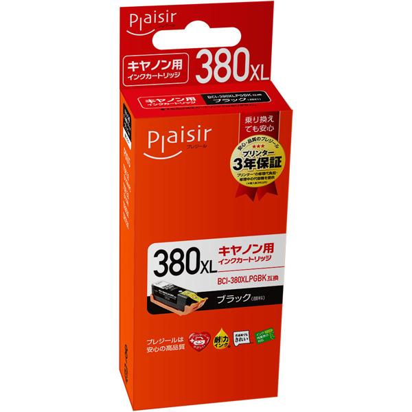 プレジール PLE-C380XLB 互換プリンターインク　キヤノン用 プレジール（キヤノン用） ブラック |  | 02
