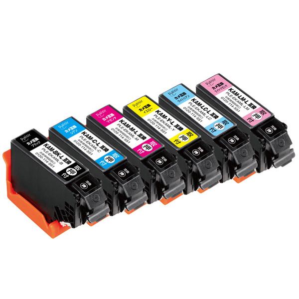 プレジール PLE-EKAML-6P 互換プリンターインク [エプソン KAM-6CL-L] 6色セット |  | 03