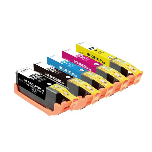 プレジール PLE-C381XL-5P 互換プリンターインク [キヤノン BCI-381+380/5MP] 5色 マルチパック |  | 03