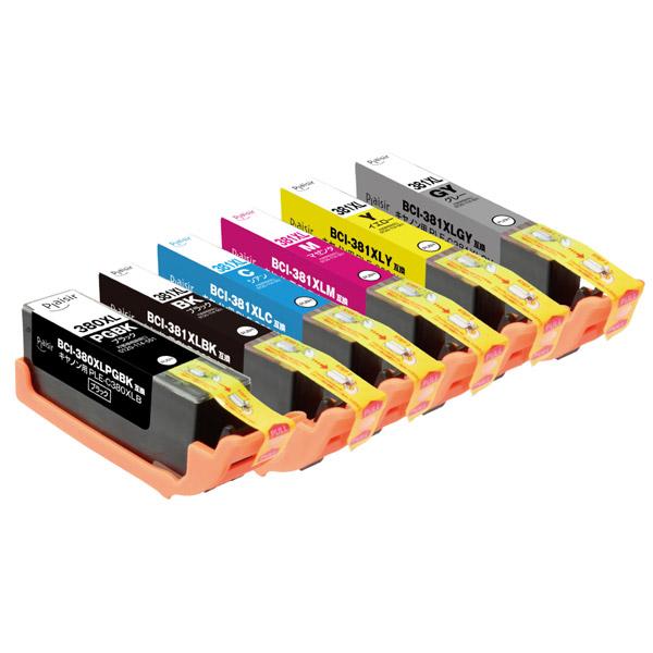 プレジール PLE-C381XL-6P 互換プリンターインク [キヤノン BCI-381+380/6MP] 6色 マルチパック |  | 03