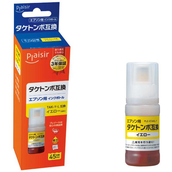 プレジール 互換プリンターインク [エプソン TAK-Y-L]タケトンボ L 45ml互換 イエロー PLE-ETAKL-Y |  | 01