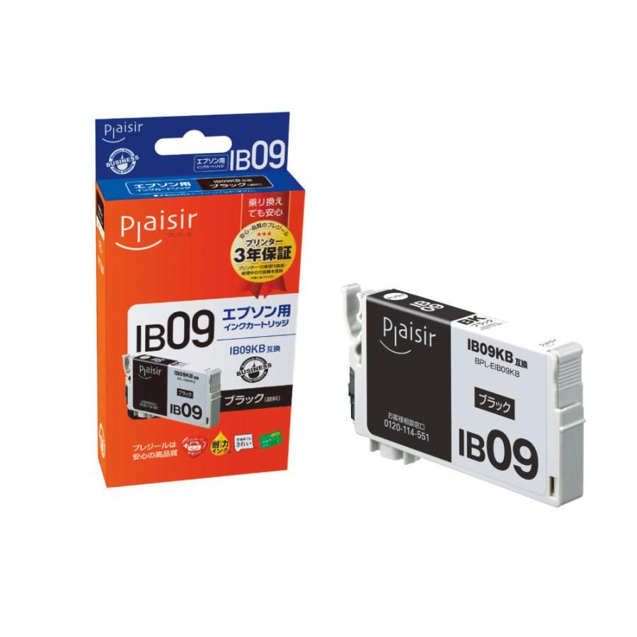 プレジール 互換プリンターインク [エプソン IB09KB]電卓互換(大容量) ブラック BPL-EIB09KB |  | 01