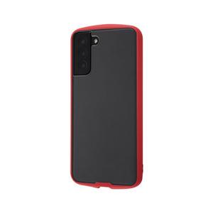 レイアウト Galaxy S21+ 5G 耐衝撃ハイブリッド Puffull/クリア レッド RT-GS21PCC14/CRM 【852】 | ray-out