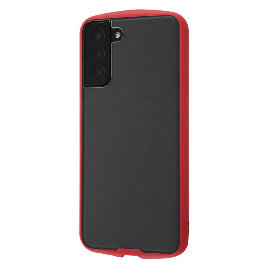 レイアウト Galaxy S21+ 5G 耐衝撃ハイブリッド Puffull/クリア レッド RT-GS21PCC14/CRM 【852】 | ray-out | 01