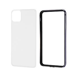 レイアウト iPhone 11 Pro Max 6.5インチ アルミバンパー+背面パネル（クリア）/ネイビー RT-P22AB/DNM 【864】 | ray-out