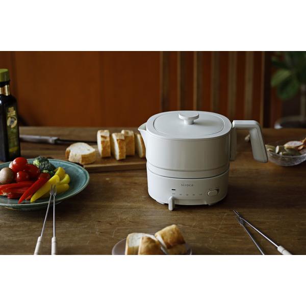SIROCA おりょうりケトル ちょいなべ アイボリー SK-M251(C) ［1.0L］ [振込不可] | siroca | 02
