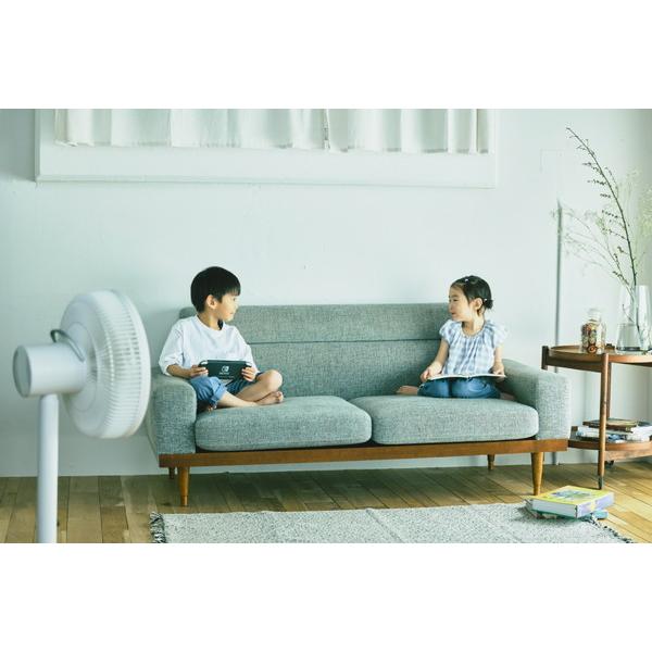 SIROCA 人認識センサー付き DC扇風機 めくばりファン ホワイト SF-HC151W ［DCモーター搭載 /リモコン付き］ | siroca | 02