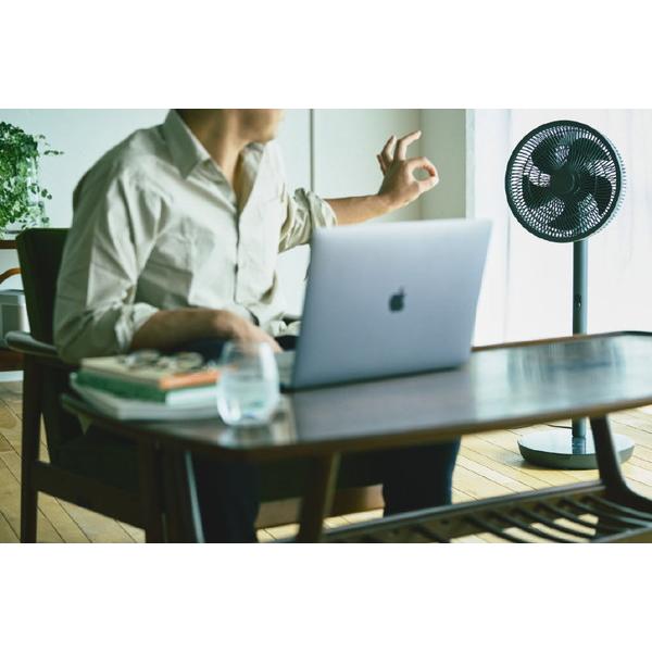 SIROCA 人認識センサー付き DC扇風機 めくばりファン ダークグレー SF-HC151HD ［DCモーター搭載 /リモコン付き］ | siroca | 03