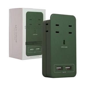 ファーゴ 電源タップ SATI COLOR  オリーブ CT221OV ［2ポート］ 【852】 | 