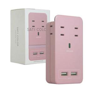 ファーゴ 電源タップ SATI COLOR  ピンク CT221PK ［2ポート］ | 