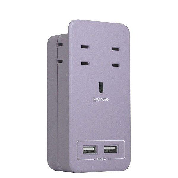 ファーゴ 電源タップ SATI COLOR  パープル CT221PL ［2ポート］ 【852】 |  | 03