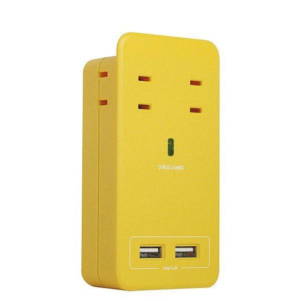 ファーゴ 電源タップ SATI COLOR  イエロー CT221YE ［2ポート］ 【852】 |  | 03