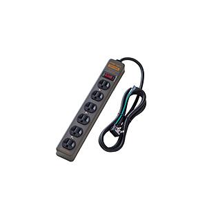 ファーゴ STEEL TAP AC6個口 ダークグレー 2M  ダークグレー CT620DGY ［2.0m /6個口 /スイッチ付き（一括）］ | 