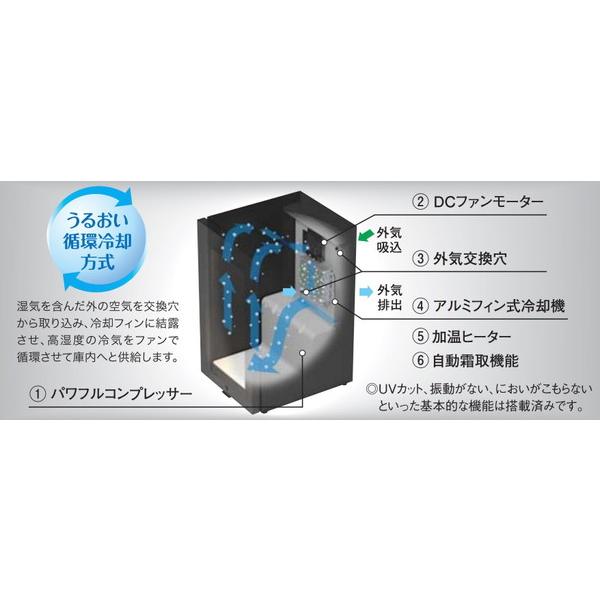 【基本設置料金セット】 さくら製作所 長期熟成型ワインセラー 「FURNIEL SMART CLASS」（12本）　SAB-50G-PB ピュアブラック 【お届け日時指定不可】 |  | 09
