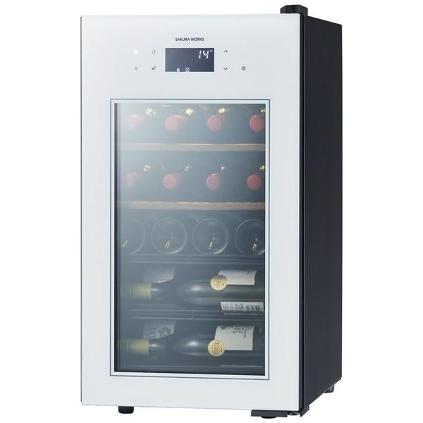 【基本設置料金セット】 さくら製作所 SA22 W ワインセラー ホワイト 【お届け日時指定不可】 | 