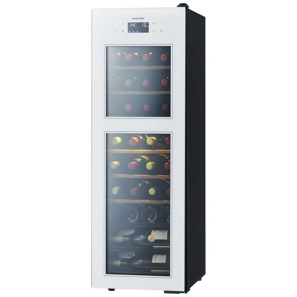 【基本設置料金セット】 さくら製作所 SA38 W ワインセラー ホワイト 【お届け日時指定不可】 | 