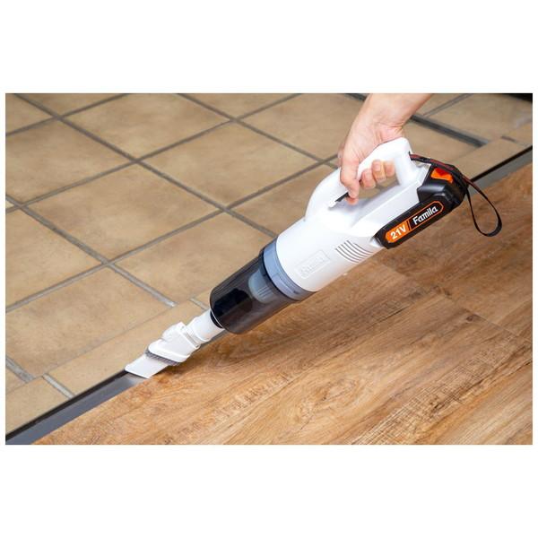 ファミリー・ライフ 充電式コードレスハイパワークリーナー 6点セット ホワイト 0423010 |  | 05