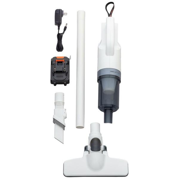 ファミリー・ライフ 充電式コードレスハイパワークリーナー 6点セット ホワイト 0423010 |  | 09