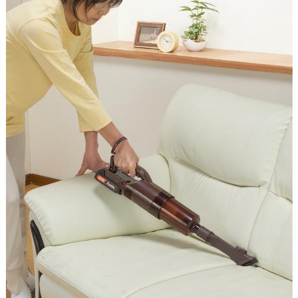 ファミリー・ライフ 充電式コードレスハイパワークリーナー 6点セット  ブラウン 0423020 ［紙パックレス式 /コードレス］ |  | 03