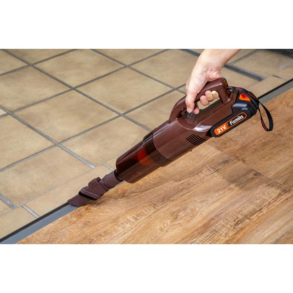 ファミリー・ライフ 充電式コードレスハイパワークリーナー 6点セット  ブラウン 0423020 ［紙パックレス式 /コードレス］ |  | 05