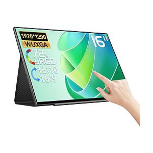 EHOMEWEI USB-C接続 モバイルモニター (タッチパネル)  SP-160TF ［16型 /WUXGA(1920×1200） /ワイド /60Hz］ | 