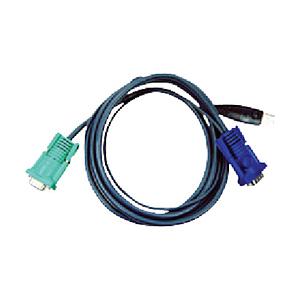 ATEN ＡＴＥＮ　ＵＳＢ　ＫＶＭケーブル　　ＳＰＨＤ　ＫＶＭ用　３ｍ   2L-5203U | 
