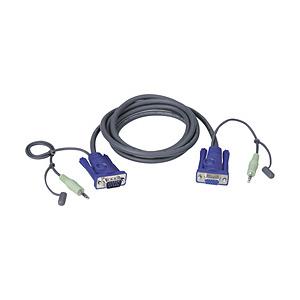 ATEN ＡＴＥＮ　ＶＧＡ延長ケーブル／オス−メス／ステレオオーディオプラグ付き／１．８ｍ 2L-2402A | 