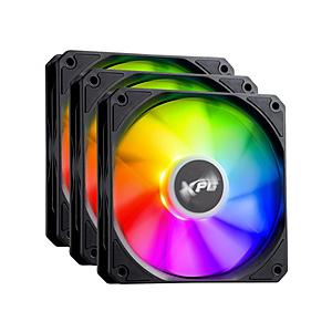 ADATA(エイデータ) ケースファンｘ3 [120mm /1600RPM] XPG VENTO R 120 ARGB PWM ブラック VENTOR120ARGBPWM3C-BKCWW( [振込不可] | 