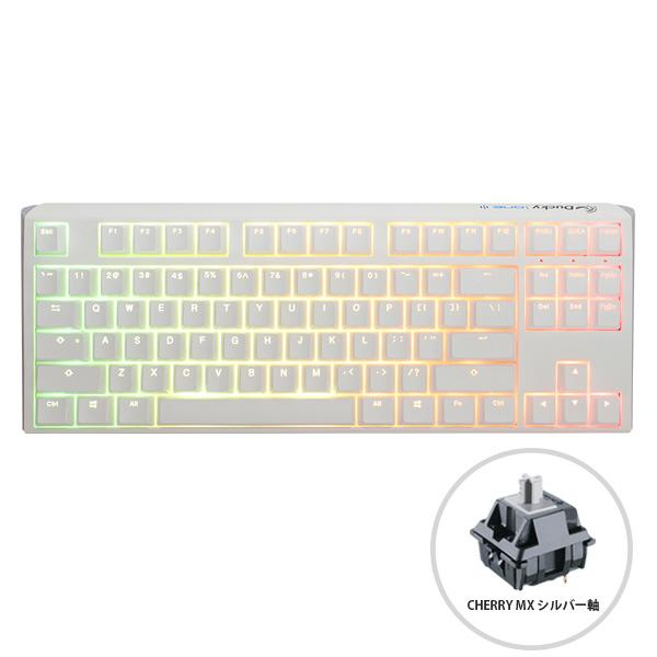DUCKY ゲーミングキーボード One 3 TKL 80% Classic(英語配列) ピュアホワイト dk-one3-classic-pw-rgb-tkl-silver ［有線 /USB］ | 