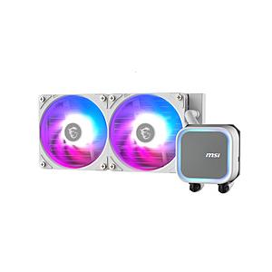 MSI(エムエスアイ) 水冷CPUクーラー 120mmファンｘ2 [LGA1851/1700・AM5/AM4]  ホワイト MAG CORELIQUID A13 240 WHITE | MSI