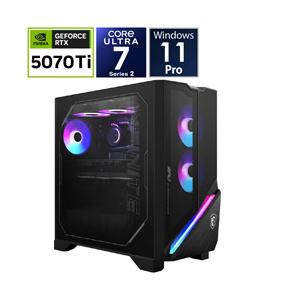 MPG Infinite X3 AI 2NVR7-091JP ゲーミングデスクトップパソコン (RTX 5070 Ti)  ［Windows11 Pro /intel Core Ultra 7 /メモリ：32GB /SSD：1TB /2025年8月… | MSI