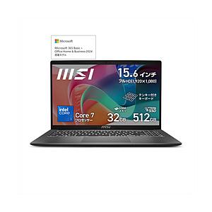 ノートパソコン Modern 15 F1M プラチナグレイ Modern-15-F1MG-5559JP ［15.6型 /Windows11 Home /intel Core 7 /メモリ：32GB /SSD：512GB /Office Home and… | MSI