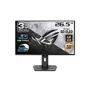 ASUS(エイスース) XG27UCDMG USB-C接続 ゲーミングモニター ROG Strix OLED  ［26.5型 /有機EL 4K(3840×2160） /ワイド /240Hz］ | ASUS
