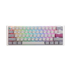 DUCKY ゲーミングキーボード One 3 Mini 60%(Cherry RGB シルバー軸・英語配列) Mist dk-one3-mist-rgb-mini-silver ［有線 /USB］ | 