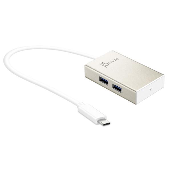 J5 JCH343  USB-C 3.1ハブ［4ポート：Type-Aｘ4・バスパワー・Mac／Win］　USB Type-Cコネクタ搭載 |  | 01