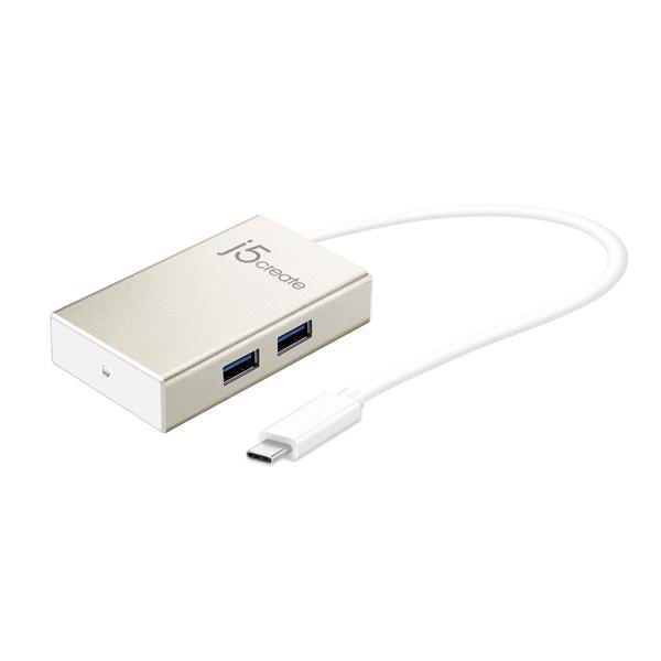 J5 JCH343  USB-C 3.1ハブ［4ポート：Type-Aｘ4・バスパワー・Mac／Win］　USB Type-Cコネクタ搭載 |  | 02