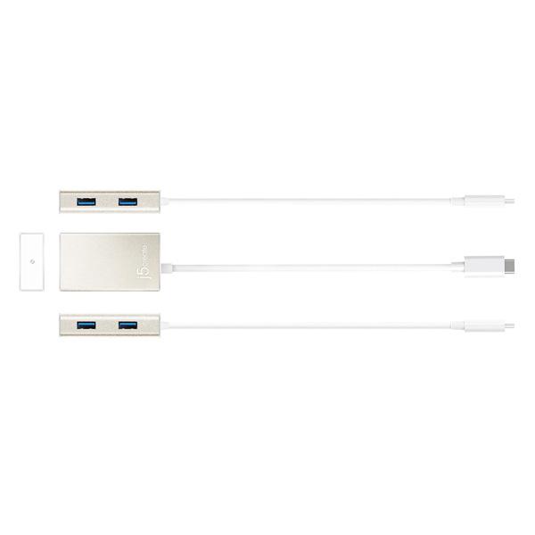 J5 JCH343  USB-C 3.1ハブ［4ポート：Type-Aｘ4・バスパワー・Mac／Win］　USB Type-Cコネクタ搭載 |  | 03