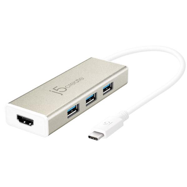 J5 JCH451 Type-C HDMIアダプター+USBマルチハブ [振込不可][代引不可] |  | 01