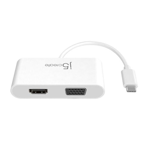 J5 JCA174 USB-C to Dual VGA＆HDMI Multi-Display Adapter ホワイト |  | 03