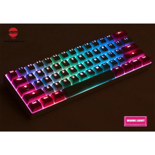 TAIHAO 〔キーキャップ〕 英語配列 Miami Lights Keycap Set 【852】 |  | 08
