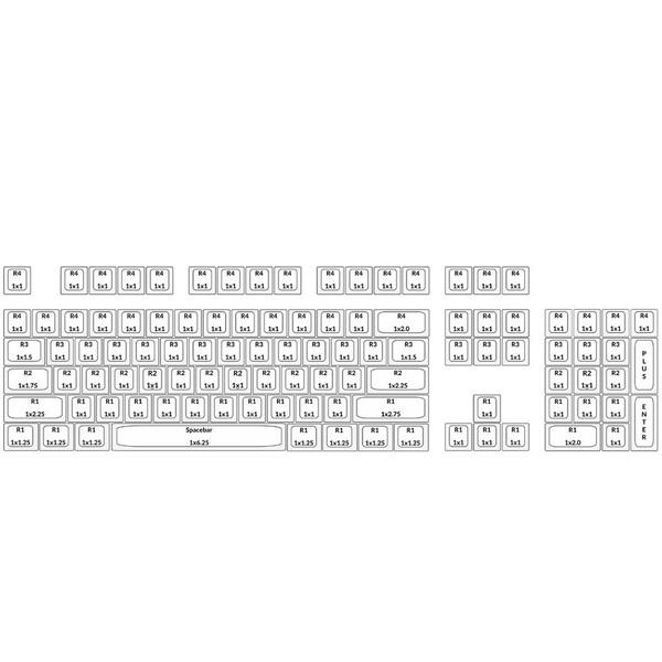 TAIHAO 〔キーキャップ〕 英語配列 PBT Double shot Keycap Set |  | 08