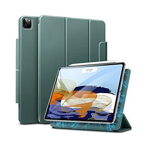 ESR 11インチ iPad Pro（第4/3/2世代）用 Rebound マグネットスリムケース Pencil収納 折りたたみ式  フォレストグリーン | 