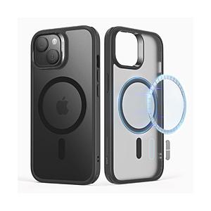 ESR iPhone 15（6.1インチ）MagSafe対応ハイブリッドケース ESR Frosted Black ClassicHybridCase(HaloLock)CompatiblewithiPhone15 | 