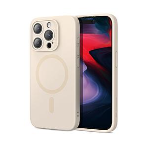 ESR iPhone 15 Pro（6.1インチ） シリコンケース ESR Light Tan CloudSoftCase(HaloLock)CompatiblewithiPhone15Pro | 