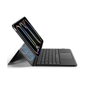 ESR 11インチiPad Pro（M5/M4）用 角度調節可能 横置き縦置き対応 着脱式キーボードケース ESR Ascend Keyboard Case iPad Pro 11 M4 ブラック | 