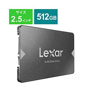 【SSD 512GB】レキサーNS100 LNS100-512RBJP 新品 LEXAR Lexar NS100 LNS100-512RBJP (SSD/2.5インチ/512GB/SATA