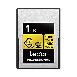 LEXAR Lexar Professional GOLD CFexpress 4.0 Type A カード LCAGOLD001T-RNENJ [1TB] Lexar  LCAGOLD001T-RNENJ ［1TB /CFexpress Type A］ | 